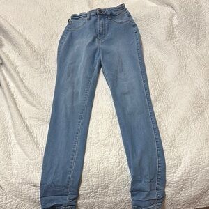 Fashion Nova Blue Straight Leg Jeans